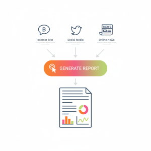 Modernste KI-Modelle bewerten hunderte von Meldungen nach Inhalten, Tonalität und Relevanz (© Erzeugt mit KI https://app.neuroflash.com)